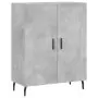 Credenza Grigio Cemento 69,5x34x180 cm in Legno Multistrato