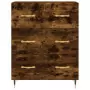 Credenza Rovere Fumo  69,5x34x180 cm in Legno Multistrato