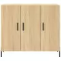 Credenza Rovere Sonoma 90x34x80 cm in Legno Multistrato