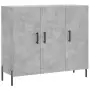 Credenza Grigio Cemento 90x34x80 cm in Legno Multistrato