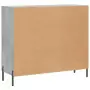 Credenza Grigio Cemento 90x34x80 cm in Legno Multistrato