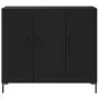 Credenza Nera 90x34x80 cm in Legno Multistrato