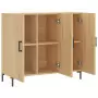 Credenza Rovere Sonoma 90x34x80 cm in Legno Multistrato