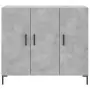 Credenza Grigio Cemento 90x34x80 cm in Legno Multistrato