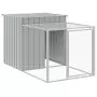 Pollaio Area Corsa Grigio Chiaro 110x609x110 cm Acciaio Zincato