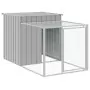 Pollaio Area Corsa Grigio Chiaro 110x813x110 cm Acciaio Zincato