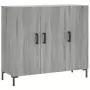 Credenza Grigio Sonoma 90x34x80 cm in Legno Multistrato