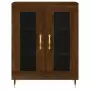 Credenza Rovere Marrone 69,5x34x180 cm in Legno Multistrato