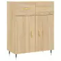 Credenza Rovere Sonoma 69,5x34x180 cm in Legno Multistrato