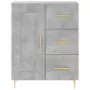 Credenza Grigio Cemento 69,5x34x180 cm in Legno Multistrato