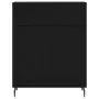 Credenza Nera 69,5x34x180 cm in Legno Multistrato