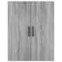 Credenza Grigio Sonoma 69,5x34x180 cm in Legno Multistrato