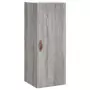 Credenza Grigio Sonoma 34,5x34x180 cm in Legno Multistrato