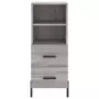 Credenza Grigio Sonoma 34,5x34x180 cm in Legno Multistrato