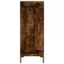 Credenza Rovere Fumo 34,5x34x180 cm in Legno Multistrato