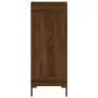 Credenza Rovere Marrone 34,5x34x180 cm in Legno Multistrato