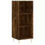 Credenza Rovere Fumo 34,5x34x180 cm in Legno Multistrato