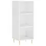 Credenza 34,5x34x180 cm in Legno Multistrato Bianco Lucido