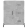 Credenza Grigio Cemento 69,5x34x180 cm in Legno Multistrato