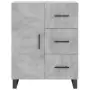 Credenza Grigio Cemento 69,5x34x180 cm in Legno Multistrato