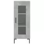 Credenza Grigio Cemento 34,5x34x180 cm in Legno Multistrato