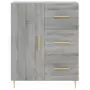 Credenza Grigio Sonoma 69,5x34x180 cm in Legno Multistrato