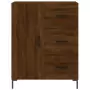 Credenza Rovere Marrone 69,5x34x180 cm in Legno Multistrato