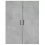 Credenza Grigio Cemento 69,5x34x180 cm in Legno Multistrato