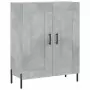 Credenza Grigio Cemento 69,5x34x180 cm in Legno Multistrato