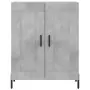 Credenza Grigio Cemento 69,5x34x180 cm in Legno Multistrato