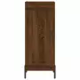 Credenza Rovere Marrone 34,5x34x180 cm in Legno Multistrato