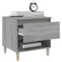 Comodini 2 pz Grigio Sonoma 50x46x50 cm in Legno Multistrato