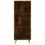 Credenza Rovere Fumo 34,5x34x180 cm in Legno Multistrato