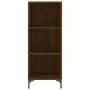 Credenza Rovere Marrone 34,5x34x180 cm in Legno Multistrato