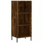 Credenza Rovere Fumo 34,5x34x180 cm in Legno Multistrato