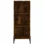 Credenza Rovere Fumo 34,5x34x180 cm in Legno Multistrato