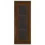 Credenza Rovere Marrone 34,5x34x180 cm in Legno Multistrato