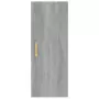 Armadietto a Muro Grigio Sonoma 34,5x34x90 cm Legno Multistrato