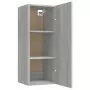 Armadietto a Muro Grigio Sonoma 34,5x34x90 cm Legno Multistrato