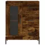 Credenza Rovere Fumo  69,5x34x180 cm in Legno Multistrato