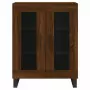 Credenza Rovere Marrone 69,5x34x180 cm in Legno Multistrato