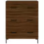 Credenza Rovere Marrone 69,5x34x180 cm in Legno Multistrato