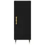 Credenza Nera 34,5x34x180 cm in Legno Multistrato