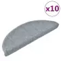 Tappetini per Scale 10 pz 65x24x4 cm Grigio Chiaro