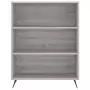 Credenza Grigio Sonoma 69,5x32,5x180 cm Legno Multistrato