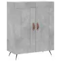 Credenza Grigio Cemento 69,5x34x180 cm in Legno Multistrato