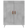 Credenza Grigio Cemento 69,5x34x180 cm in Legno Multistrato