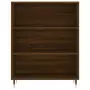 Credenza Rovere Marrone 69,5x32,5x180 cm Legno Multistrato