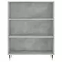 Credenza Grigio Sonoma 69,5x32,5x180 cm Legno Multistrato