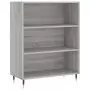 Credenza Grigio Sonoma 69,5x32,5x180 cm Legno Multistrato